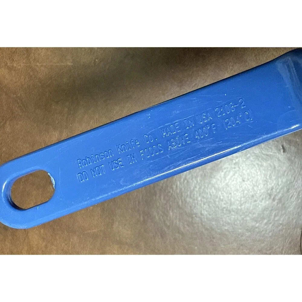 Ultratemp Vintage Blue Masher Cutter - Robinson Knife Co. Made in USA EUC